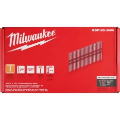 Milwaukee Tools 16D 3” x .131” Collated Duplex Nails (Box of 2000) MDP16D-2000