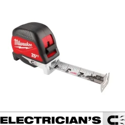 Milwaukee Tools 25ft Electrician's Magnetic Tape Measure 48-22-1027M