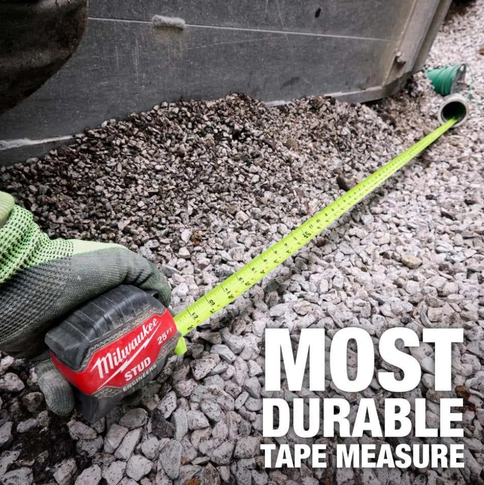 Milwaukee Tools 25ft STUD™ Tape Measure with Engineer's Scale 48-22-1425E