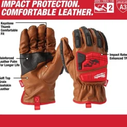 Milwaukee Tools Impact Cut Level 3 Goatskin Leather Gloves 48-22-877