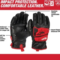 Milwaukee Tools Impact Cut Level 5 Goatskin Leather Gloves 48-22-878