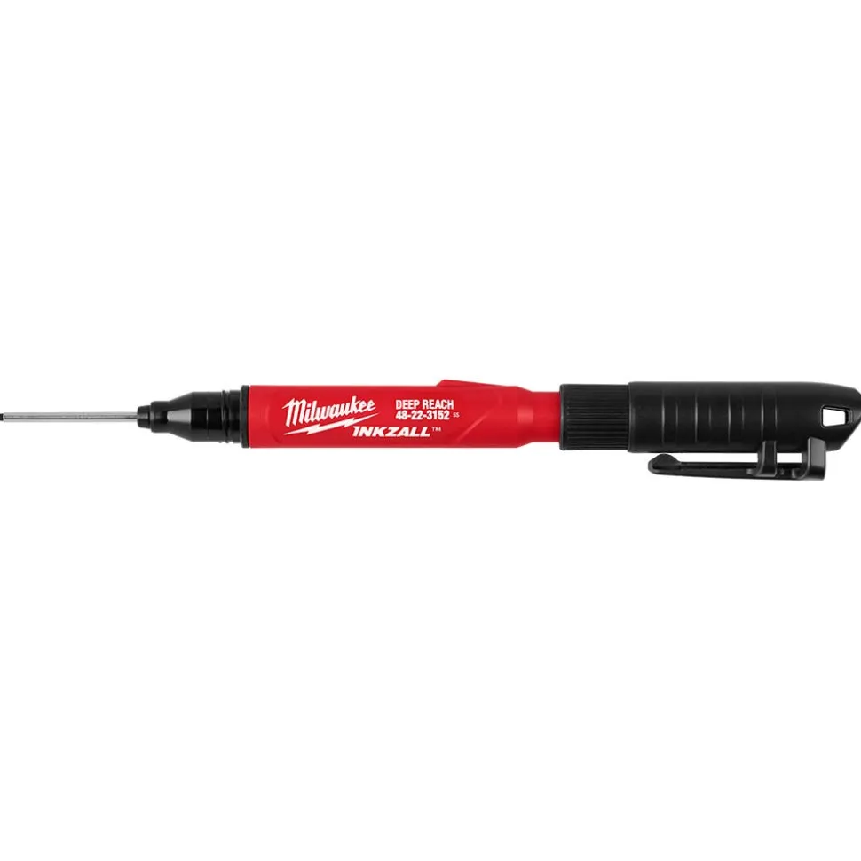 Milwaukee Tools INKZALL™ 2IN1 Deep Reach Ultra Fine Point Black Jobsite Marker 48-22-3152