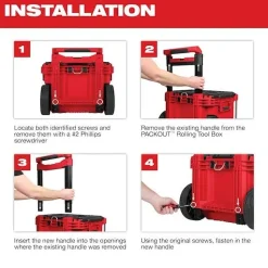 Milwaukee Tools Low-Profile Handle for PACKOUT™ Rolling Tool Box 48-22-8027