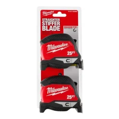 Milwaukee Tools 25' Magnetic Tape Measure 2-Pack 48-22-1025MG