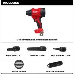 Milwaukee Tools M18â„¢ Brushless Precision Blower 0887-20