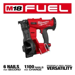 Milwaukee Tools M18 FUEL Coil Roofing Nailer (Bare Tool) 2909-20