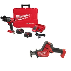 Milwaukee Tools M18 FUEL 1/2" Drill/Driver Kit and M18 FUEL Hackzall Reciprocating Saw (Bare Tool) KIT-2903-22-2719-20