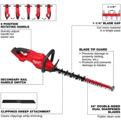 Milwaukee Tools M18 FUEL 24" Hedge Trimmer 3033-20