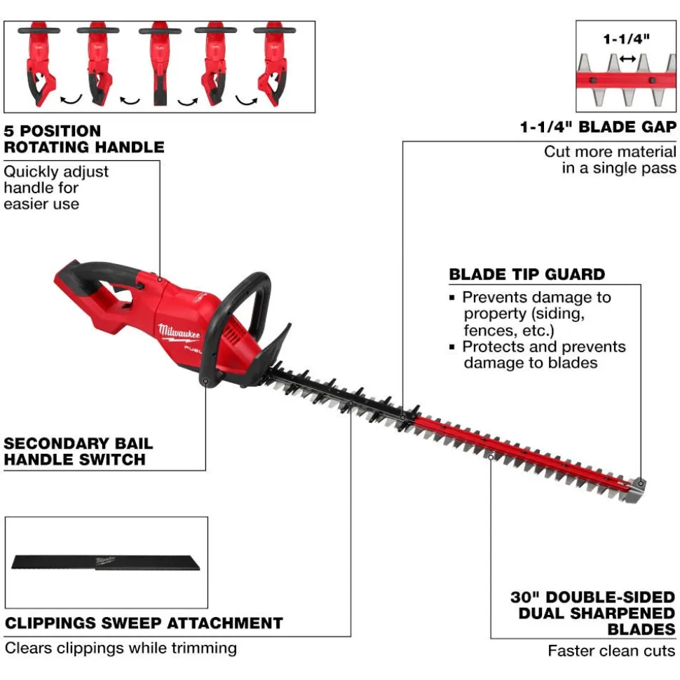 Milwaukee Tools M18 FUEL 30" Hedge Trimmer 3034-20