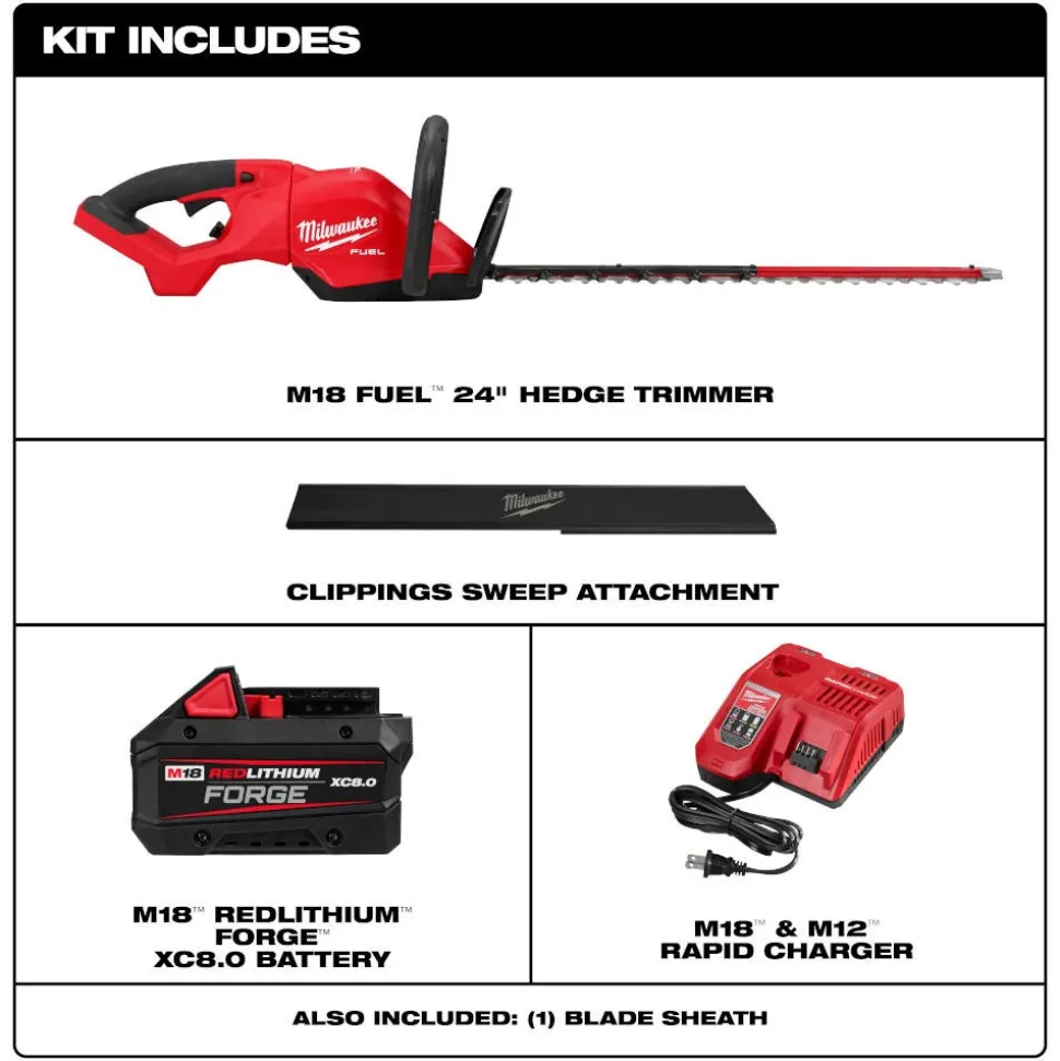 Milwaukee Tools M18 FUEL 24" Hedge Trimmer Kit 3033-21