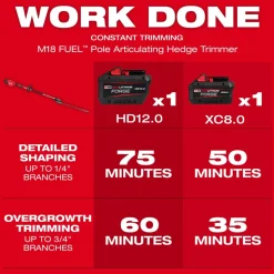 Milwaukee Tools M18 FUEL Pole Articulating Hedge Trimmer 3012-20