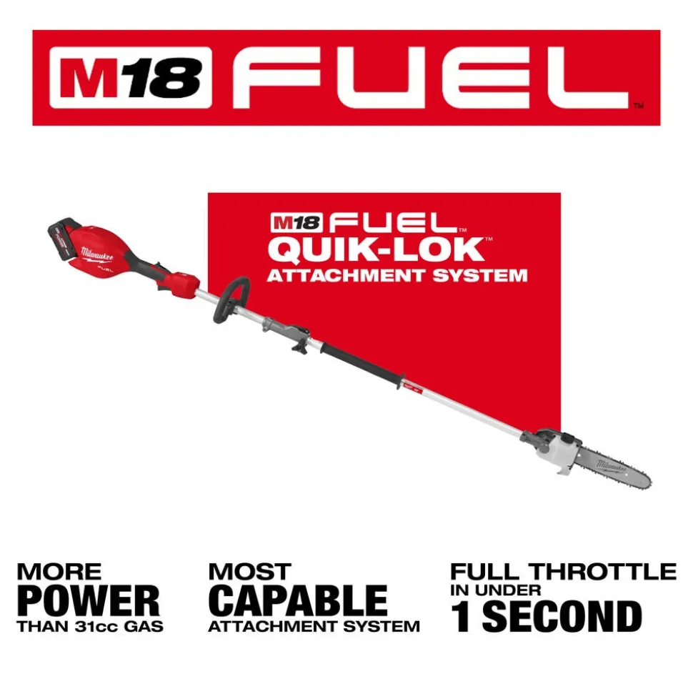 Milwaukee Tools M18 FUEL Pole Saw w/ QUIK-LOK Kit 3016-21PS