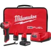 Milwaukee Tools M12 FUEL™ 1/4" Right Angle Die Grinder Kit 3485-22
