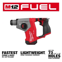 Milwaukee Tools M12 FUEL 5/8” SDS Plus Rotary Hammer 2508-20