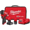 Milwaukee Tools M12 FUEL Stubby 1/2" Impact Wrench 550 Ft-Lbs Kit 2563-22