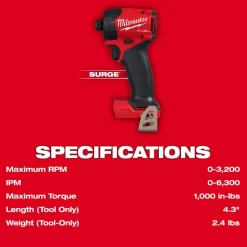 Milwaukee Tools M18 FUEL™ SURGE™ 1/4