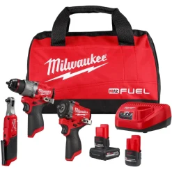 Milwaukee Tools M12 FUEL 3-Tool Combo Kit 3424-23