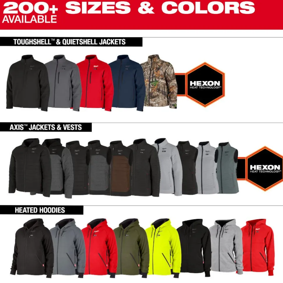 Milwaukee Tools M12 Heated Axis Jacket Grey, Kit M102G