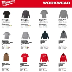 Milwaukee Tools Midweight Pullover Hoodie Red 352R