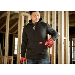 Milwaukee Tools Midweight Pullover Hoodie Black 351B