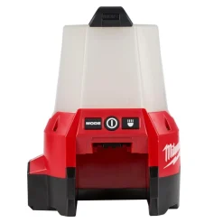 Milwaukee Tools M18 RADIUS LED Compact Site Light 2200 Lumens 2144-20 (BARE TOOL), Milwaukee RedLithium USB 600 Lumen Low-Profile Headlamp (3.0Ah) Kit , and M18 Red Lithium 5.0 Ah XC Battery KIT-2144-20-2115-21-48-11-1850