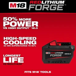 Milwaukee Tools M18 REDLITHIUM FORGE HD12.0 Battery Pack 48-11-1813