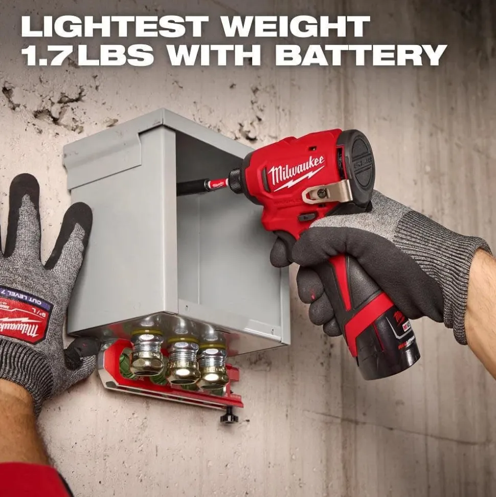 Milwaukee Tools M12 Subcompact Brushless 1/4" Hex Impact Driver Kit 3450-22