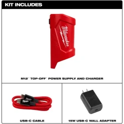 Milwaukee Tools M12 TOP-OFF Power Supply and Charger 48-59-1211