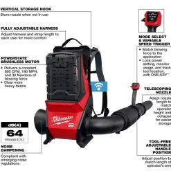 Milwaukee Tools MX FUEL™ Backpack Blower Kit MXF600-2HD