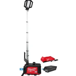 Milwaukee Tools MX FUEL ROCKET Dual Power Compact Tower Light 15,000 Lumens MXF040-1XC