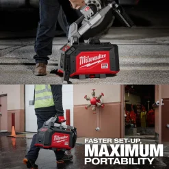Milwaukee Tools MX FUEL ROCKET Dual Power Compact Tower Light 15,000 Lumens MXF040-1XC