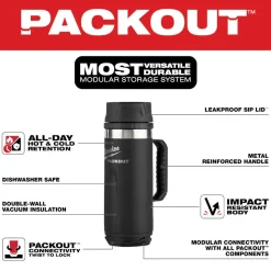 Milwaukee Tools PACKOUT 18oz Insulated Mug with Sip Lid 48-22-8394B