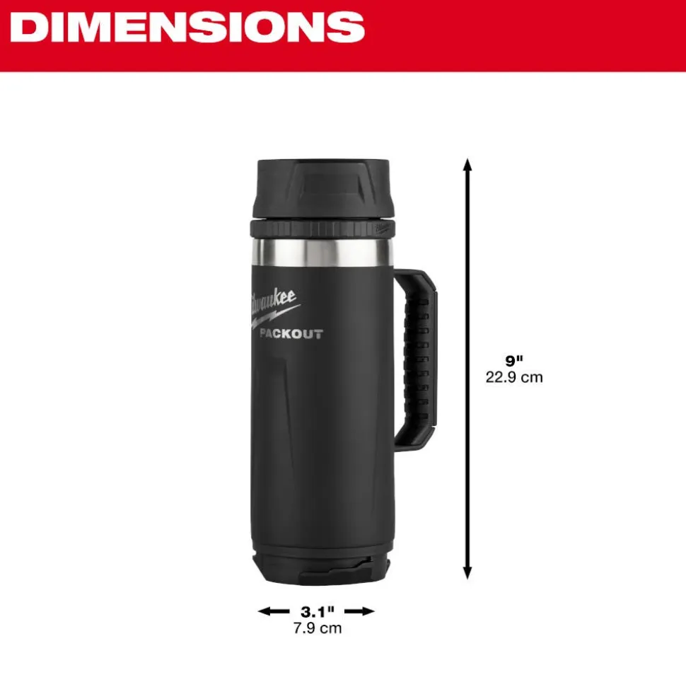Milwaukee Tools PACKOUT 18oz Insulated Mug with Sip Lid 48-22-8394B
