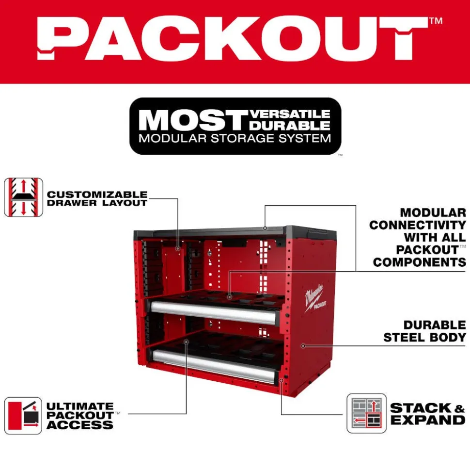 Milwaukee Tools PACKOUT™ Rack (Stationary or Vehicle Mount) 48-21-8000