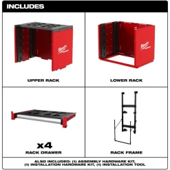 Milwaukee Tools PACKOUT™ Rack Kit (Stationary or Vehicle Mount) 48-21-8070