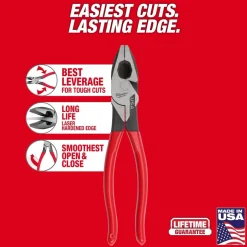 Milwaukee Tools 5PC Dipped Grip Cutting Pliers & Cushion Grip Screwdrivers Set (USA) MT500-5