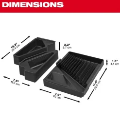Milwaukee Tools 15 Peice Metric Combination Wrench Trays 48-22-9483T