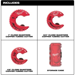 Milwaukee Tools 3 Piece Close Quarters Tubing Cutter Set 48-22-4267