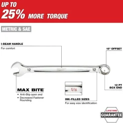 Milwaukee Tools 30 Piece Metric & SAE Combination Wrench Set with PACKOUT Organizer 48-22-9485
