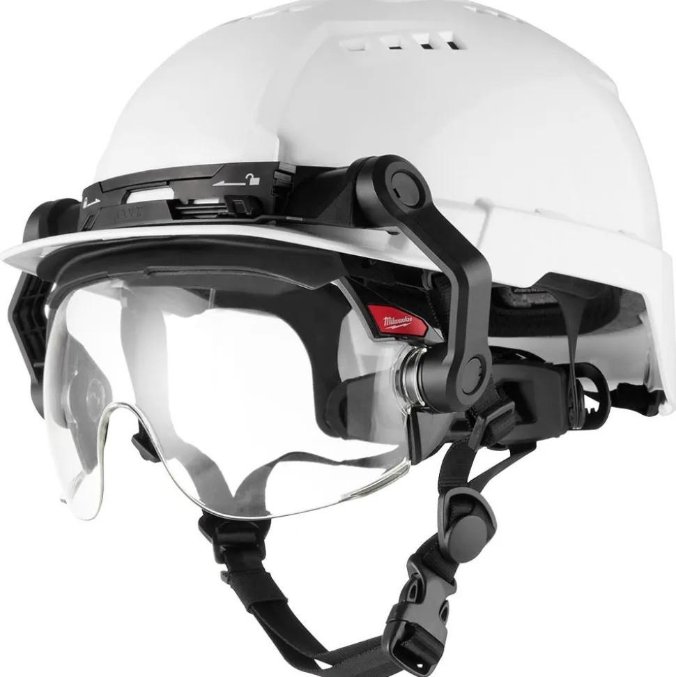 Milwaukee Tools 10pk Gasketed Clear Eye Visor Replacement Lenses (Milwaukee BOLT Safety Helmet & BOLT Hard Hat Mount) 48-73-1454