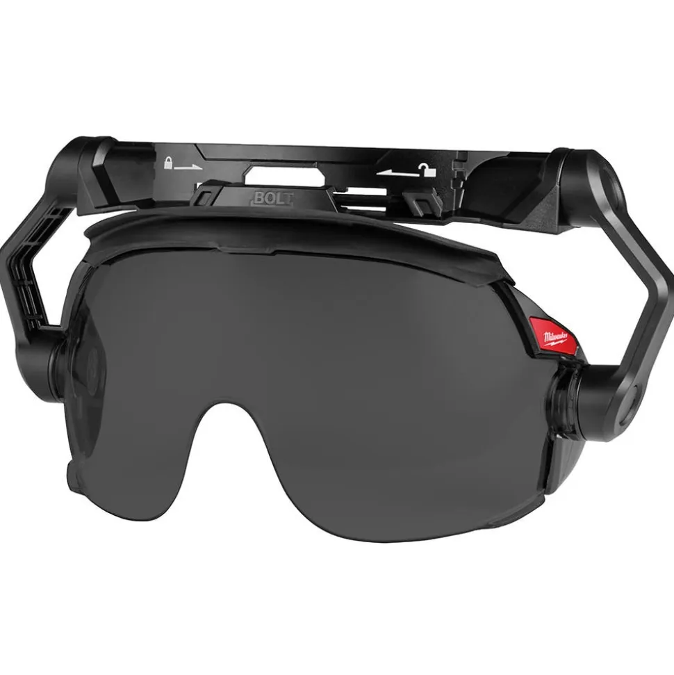 Milwaukee Tools 10pk Gasketed Tinted Eye Visor Replacement Lenses (Milwaukee BOLT Safety Helmet & BOLT Hard Hat Mount) 48-73-1455