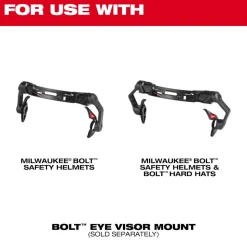 Milwaukee Tools 10pk Gasketed Tinted Eye Visor Replacement Lenses (Milwaukee BOLT Safety Helmet & BOLT Hard Hat Mount) 48-73-1455