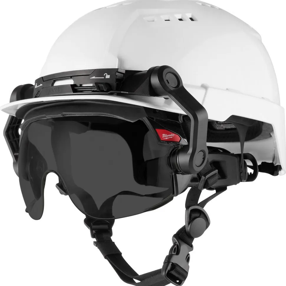 Milwaukee Tools 10pk Gasketed Tinted Eye Visor Replacement Lenses (Milwaukee BOLT Safety Helmet & BOLT Hard Hat Mount) 48-73-1455