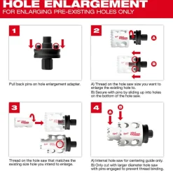 Milwaukee Tools QUIK-LOK Arbor Enlargement Adapter ARBOR ENLARGEMENT ADAPTER 49-56-7576