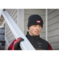 Milwaukee Tools Rib-Knit Cuffed Beanie - Black M750B