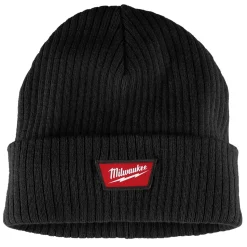 Milwaukee Tools Rib-Knit Cuffed Beanie - Black M750B