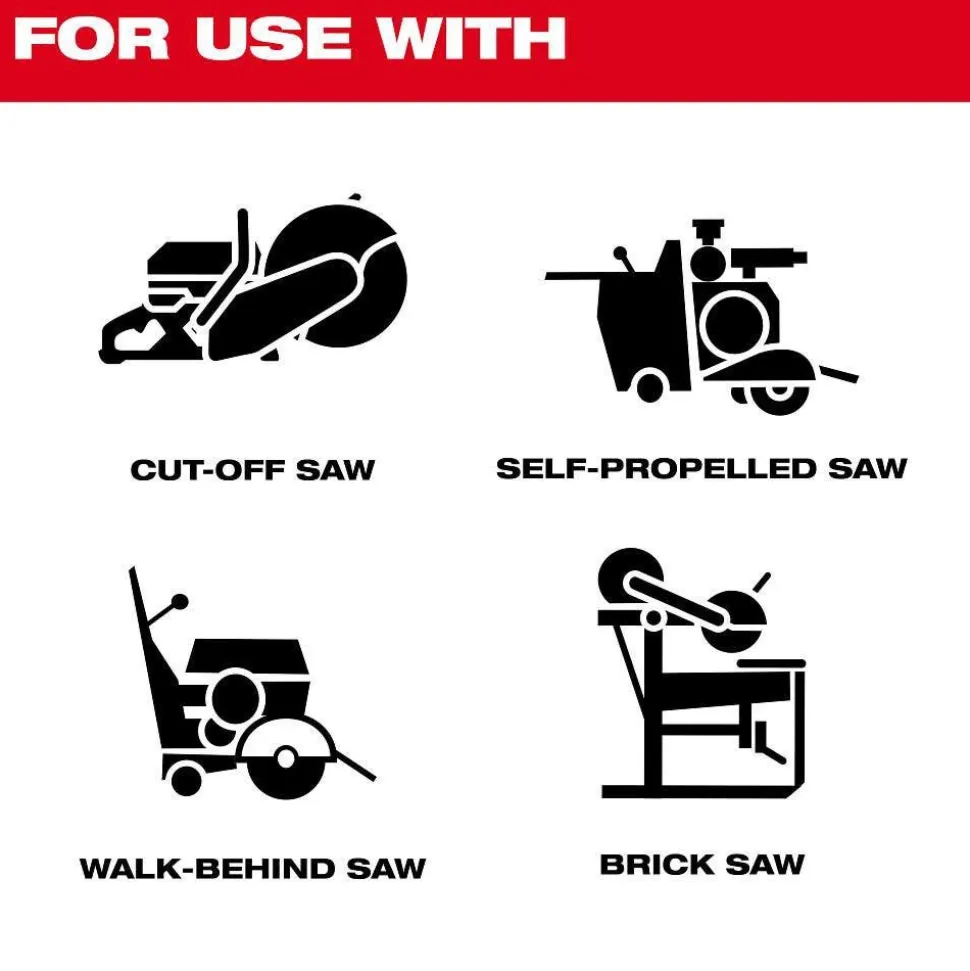 Milwaukee Tools 12" Segmented Masonry & Concrete Diamond Blade 49-93-9312