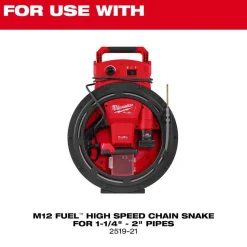 Milwaukee Tools 1-1/4" - 1-1/2" Standard Chain Knocker for 1/4" Chain Snake Cable 48-53-3033