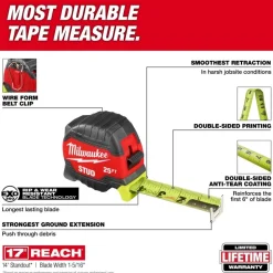 Milwaukee Tools 25' STUD Tape Measure 48-22-1425
