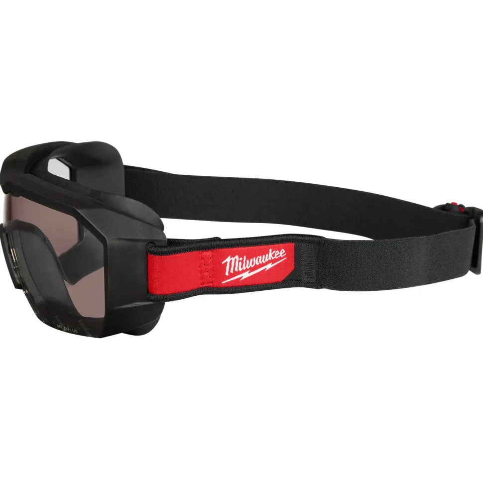 Milwaukee Tools Vented Low-Profile Goggles - Tinted Dual Coat Lens 48-73-2061